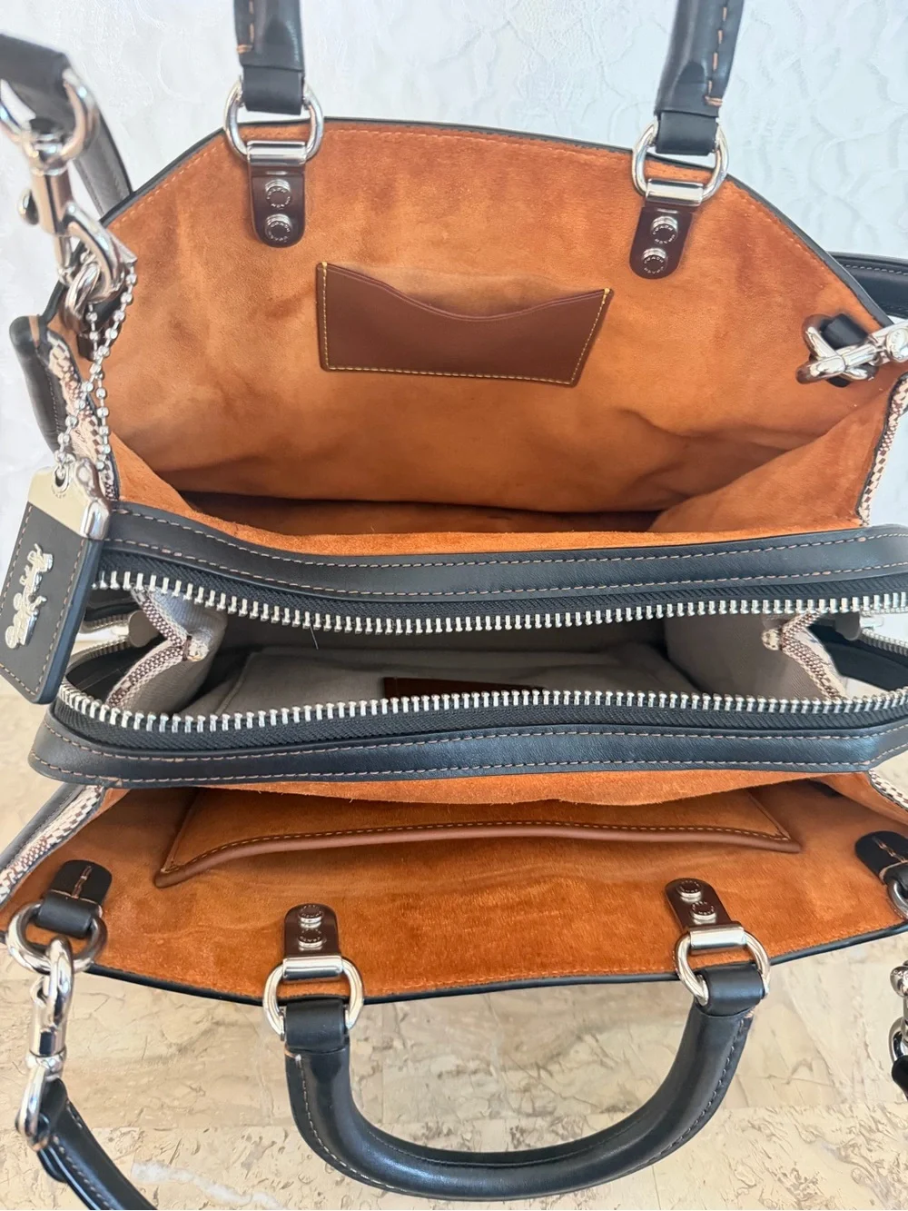 Coach Rogue in signature textured jacquard CF592 - Picture 14 of 16